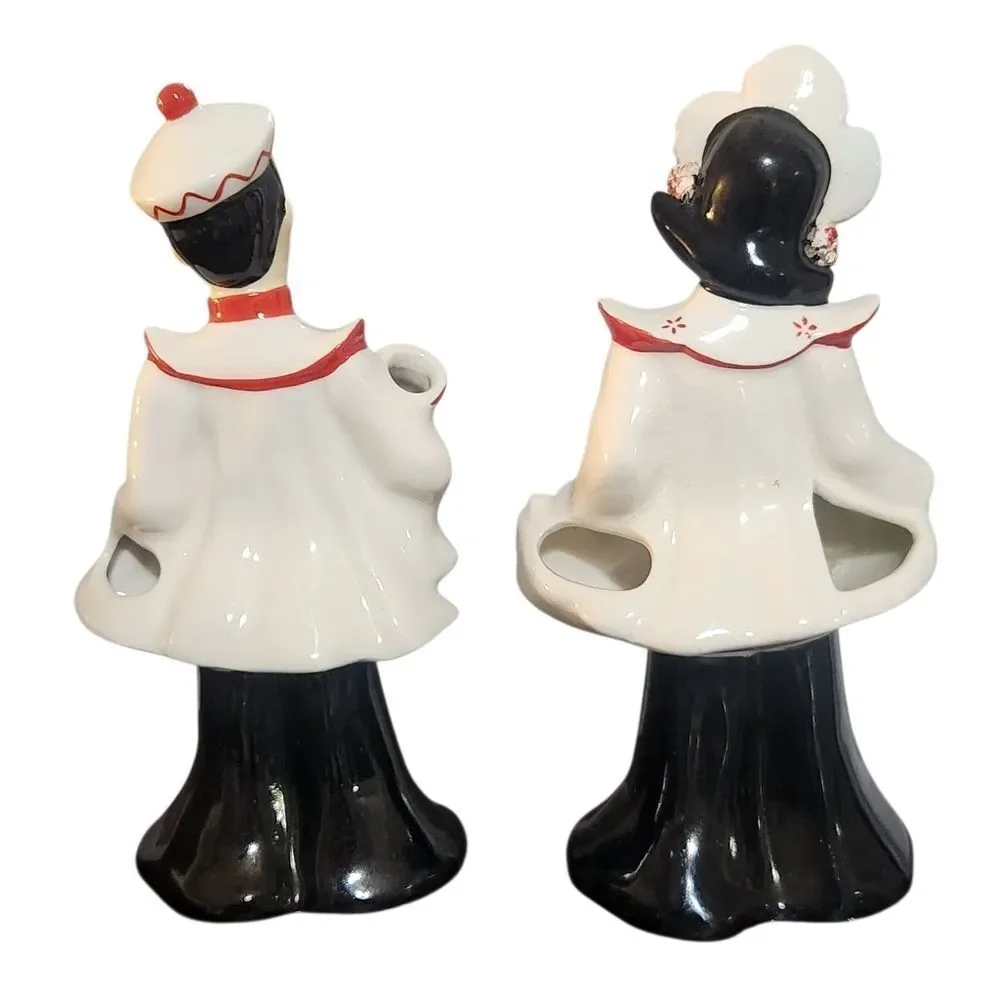 Mid Century Florence Ceramics California Pottery Figures Asian Couple Oriental